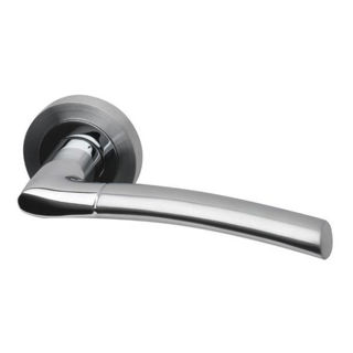 Picture of Lever On Rose Handle Falcon - Polished Chrome/Satin Chrome