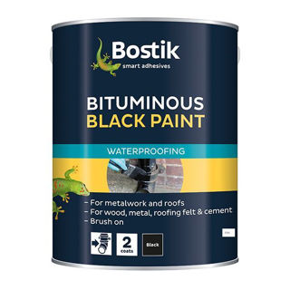 Bostik Waterproof Protective Coating Black Paint Murdock Builders Merchants	