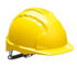 Safety Helmet with Adjustable Harness Yellow Murdock Builders Merchants