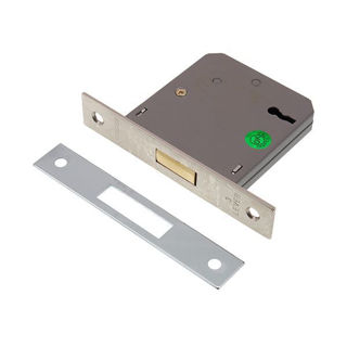 Picture of 3 Lever Deadlock Nickel Plated 75mm (3") (Pre-Packed)