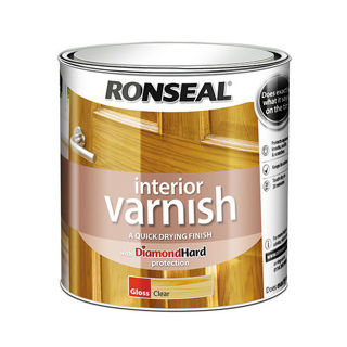 Ronseal Quick Drying Clear Varnish Gloss 750ml Murdock Builders Merchants