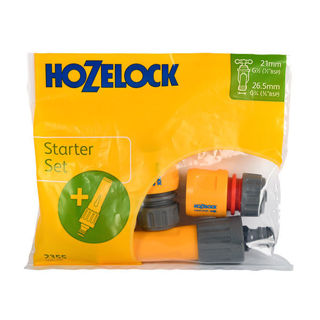 Hozelock 4 Piece Nozzle & Fittings Starter Set