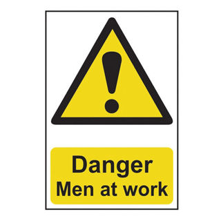 Scan SCA4104 Danger Men At Work 400 x 600mm Sign Murdock Builders Merchants