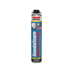 Soudal - Expanding Foam Gap Filler Combi-Box Gun 6 x Foam & Cleaner