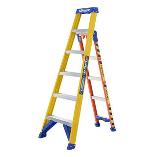 Werner Leansafe Fibreglass 6 Tread Ladder Murdock Builders Merchants