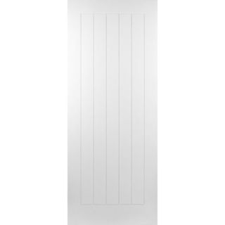 White Primed Nevada Sheeted Door Murdock Builders Merchants