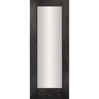 Black Oak Veneer Beaumont 1 Panel 44mm Opaque Glass Door Murdock Builders Merchants