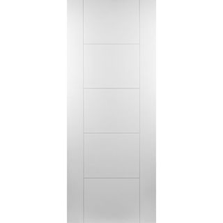 White Primed 5 Panel Utah 42mm Fire Door Murdock Builders Merchants